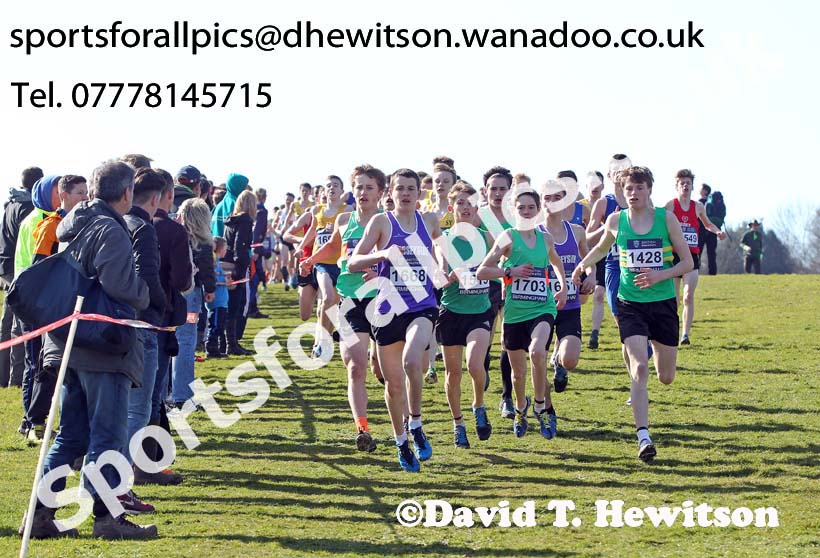 Boys under-15s Inter Counties Cross Country,  Cofton Park, Birmingham. Photo: David T. Hewitson/Sports for All Pics